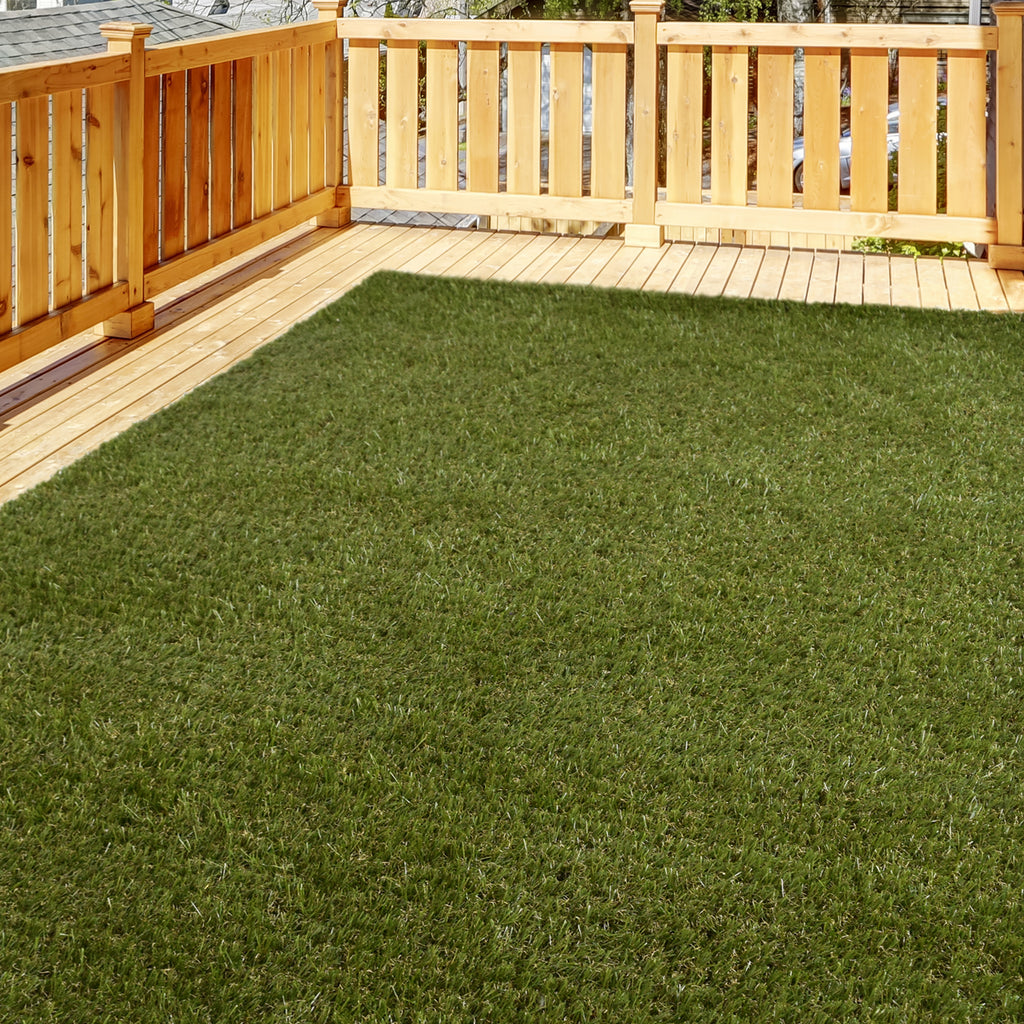 Ivy Indoor/Outdoor Artificial Fake Grass Area Rug Green