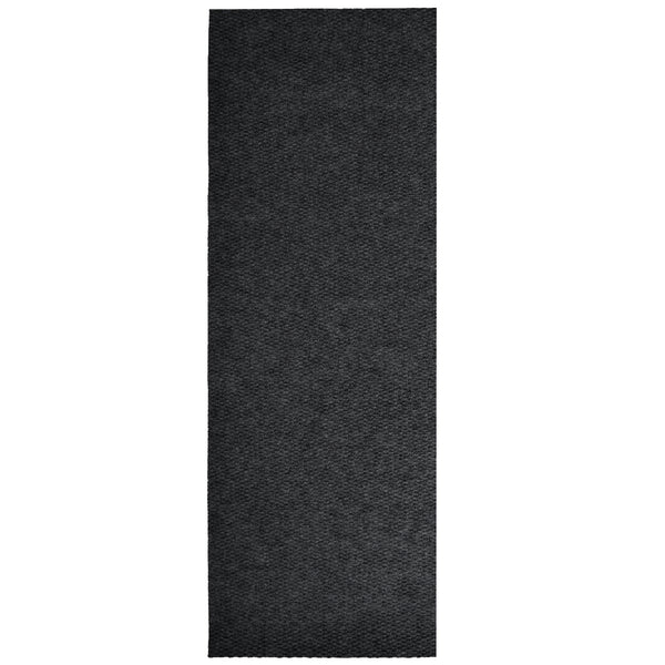 Skid-Resistant Heavy-Duty Carpet Runner - Charcoal Black - 4' x 10