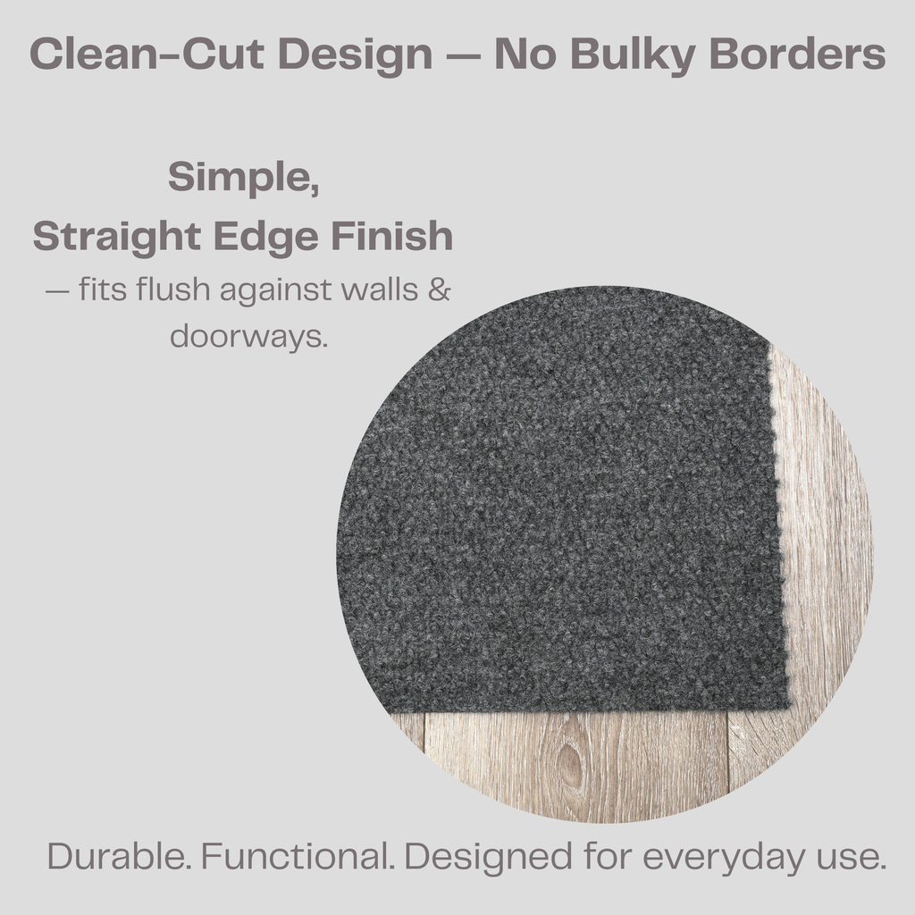 Spartan Weather Warrior Duty Indoor/Outdoor Utility Berber Loop Carpet Runner, Mats, 3' in Charcoal