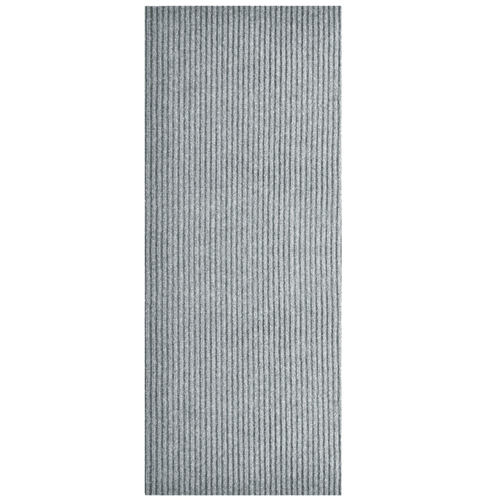 Spartan Weather Warrior Duty Indoor/Outdoor Utility Ribbed Carpet Runner, Mats, 3' in Grey