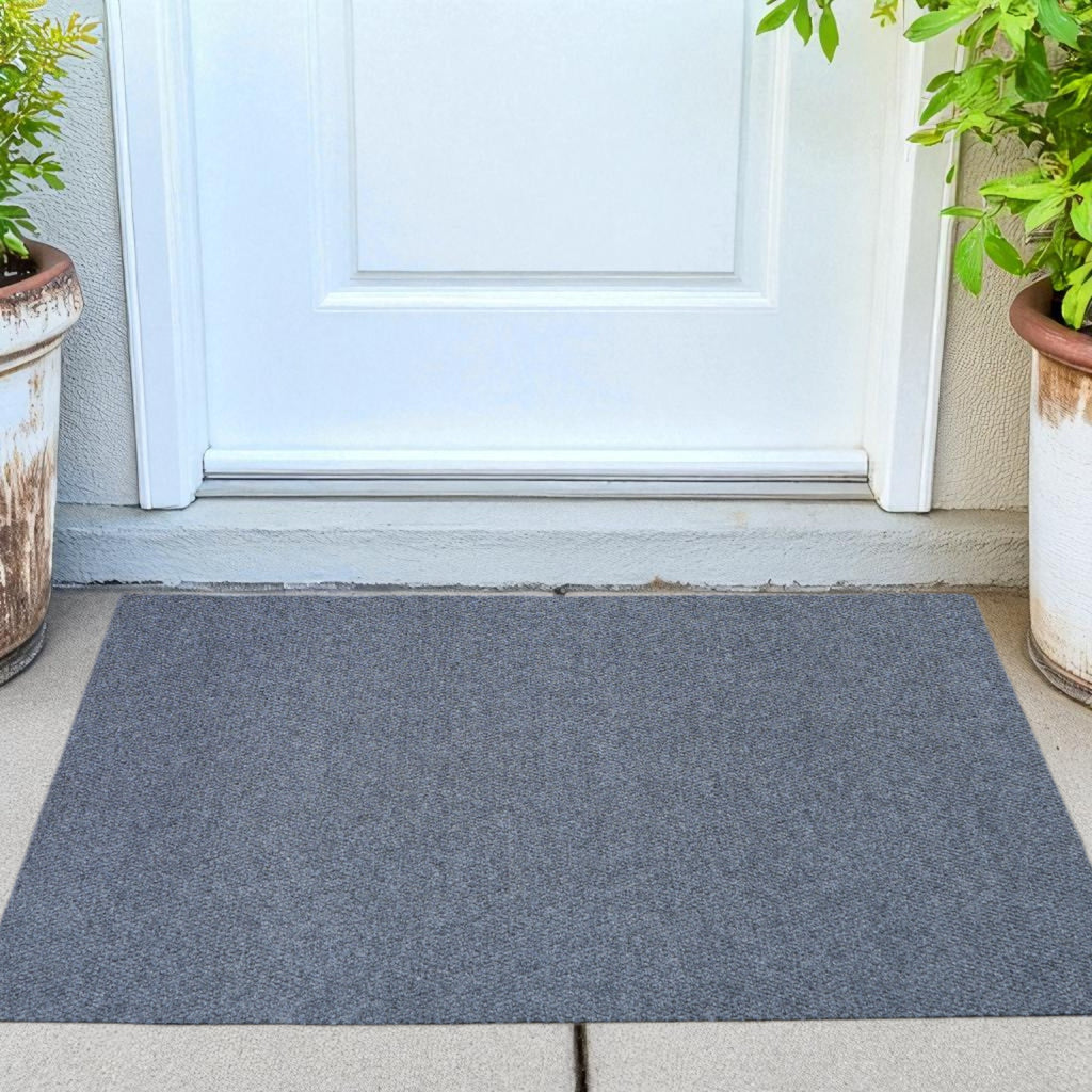 Spartan Weather Warrior Duty Indoor/Outdoor Utility Berber Loop Carpet Runner, Mats, 3' in Charcoal