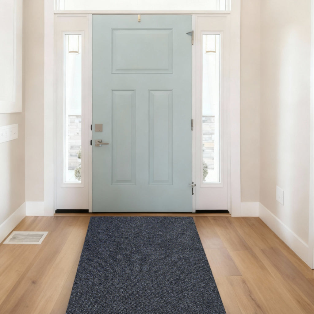 Spartan Weather Warrior Duty Indoor/Outdoor Utility Berber Loop Carpet Runner, Mats, 3' in Black