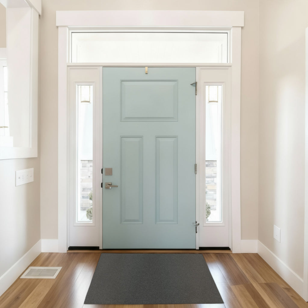 3X4 Carpet Door Mat 3ft x 4 ft Entryway Stylish, Clean and Minimalist Design, Designed for Easy Cleaning with Busy Families, and Pet Owners in mind.