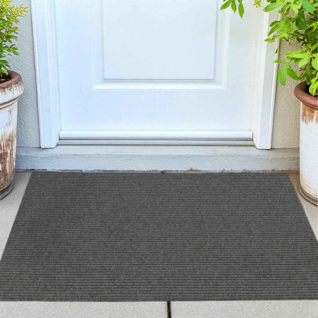Brown Carpet Door Mat Sustainably Made, Recycled Polyester Fibers, Economic, Practical, Easy to Clean and Versatile Applications. Perfect for all Household Needs.  