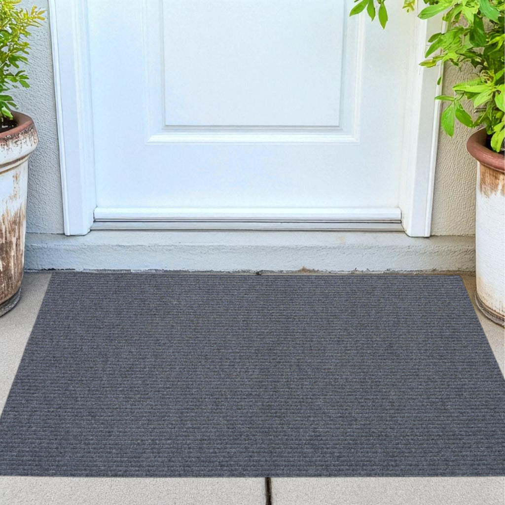 Outdoor Carpet Door Mat Minimalist Welcome Mat Anti Slip Safe for Concrete, Wood Porch, Patio or Garage 