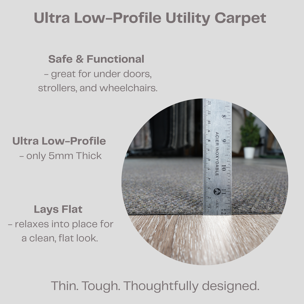 Spartan Weather Warrior Duty Indoor/Outdoor Utility Berber Loop Carpet Runner, Mats, 3' in Brown