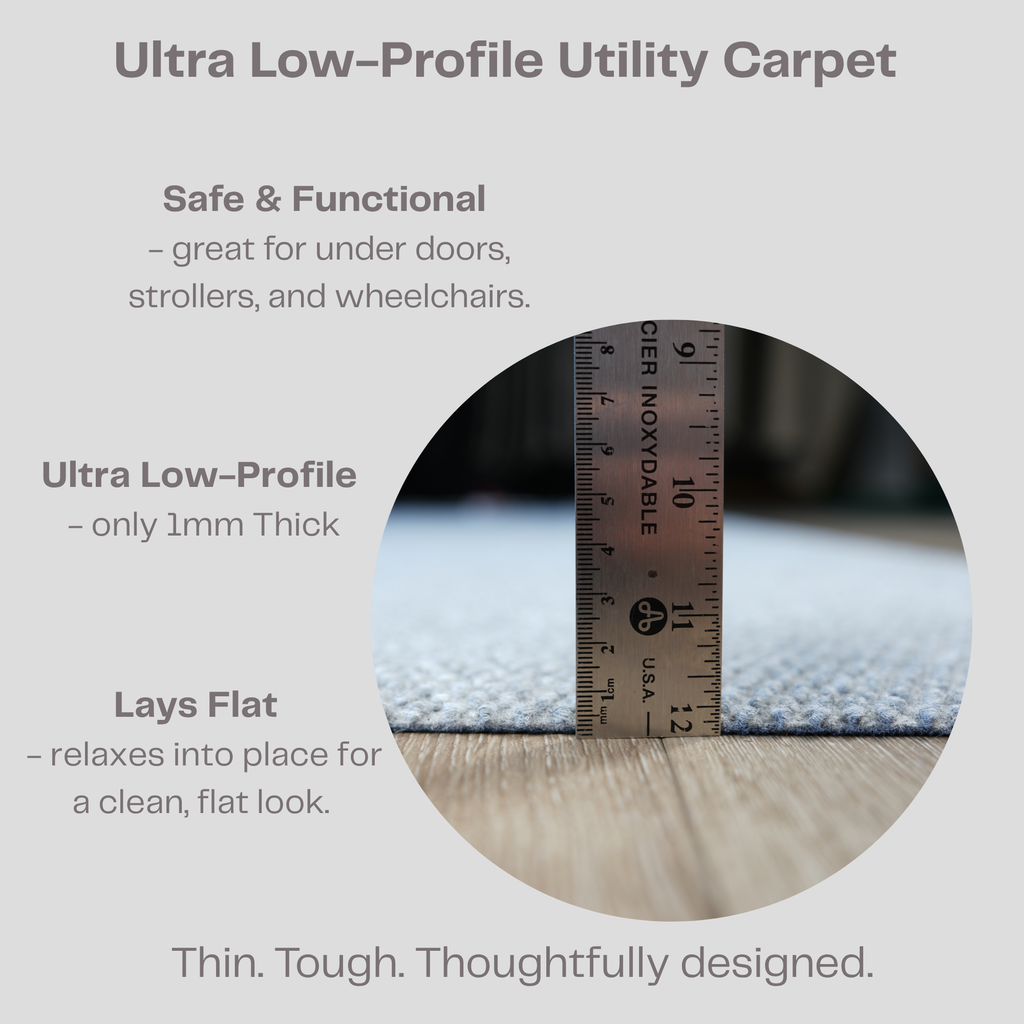 Spartan Weather Warrior Duty Indoor/Outdoor Utility Berber Loop Carpet Runner, Mats, 3' in Grey