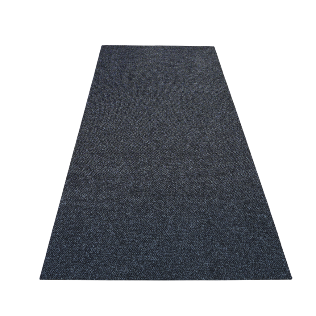 Spartan Weather Warrior Duty Indoor/Outdoor Utility Berber Loop Carpet Runner, Mats, 3' in Black