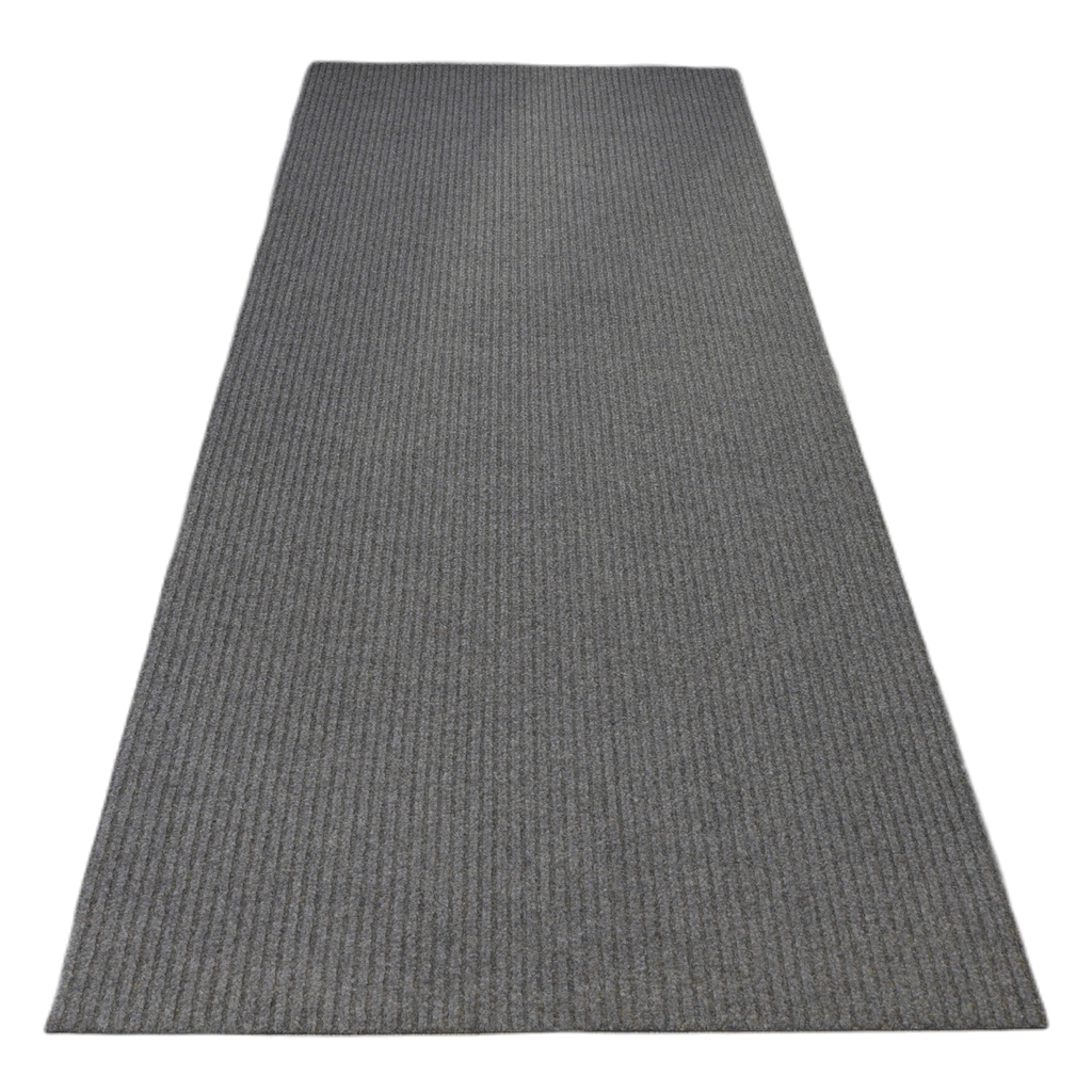 Brown Utility Carpet Runner with Ribbed Design Minimalist Home Decor Carpet Stair Runner Anti Skid Backing Rubber Backed Carpet 