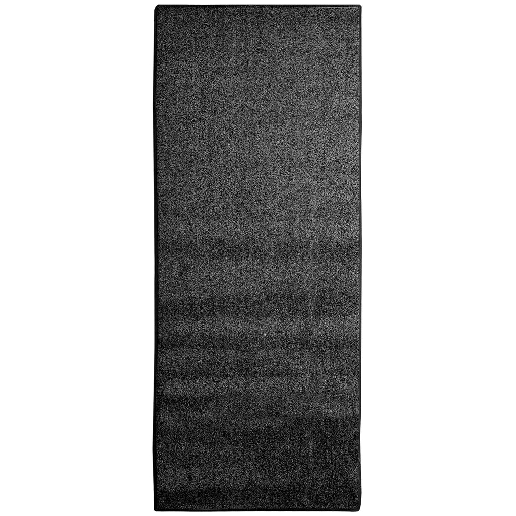 Indoor/Outdoor Artificial Turf Area Rug in Black and Grey