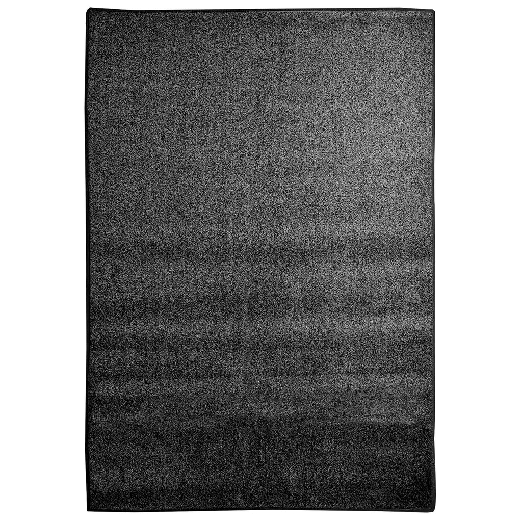Indoor/Outdoor Artificial Turf Area Rug in Black and Grey
