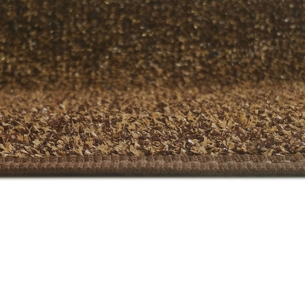 Indoor/Outdoor Artificial Turf Area Rug Brown & Tan