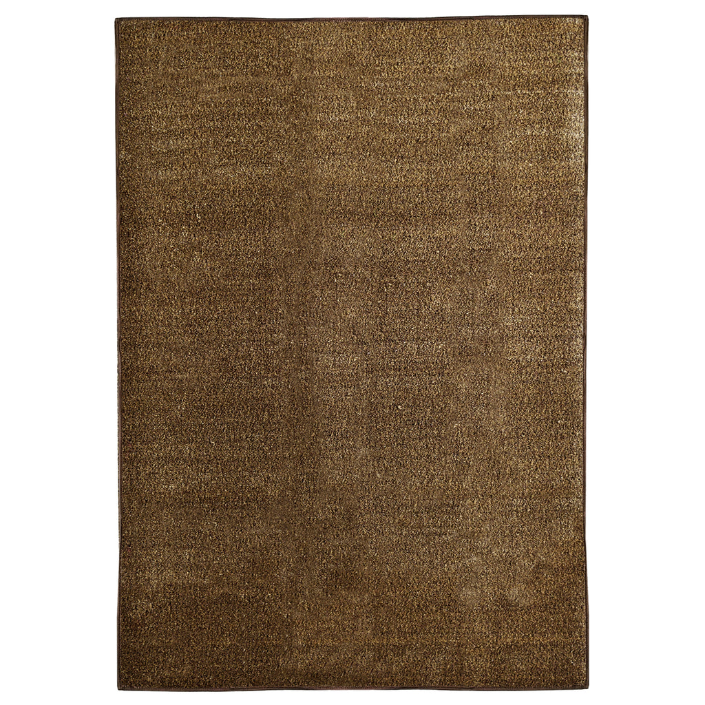 Indoor/Outdoor Artificial Turf Area Rug Brown & Tan