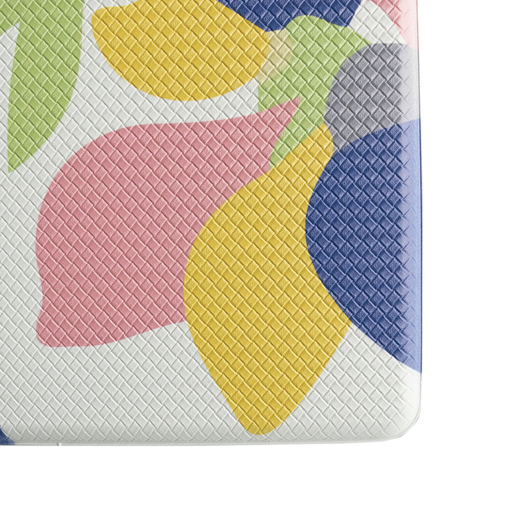 Ergonomic Anti Fatigue Mat, Colorful Memory Foam Comfort Mat in Summer Floral