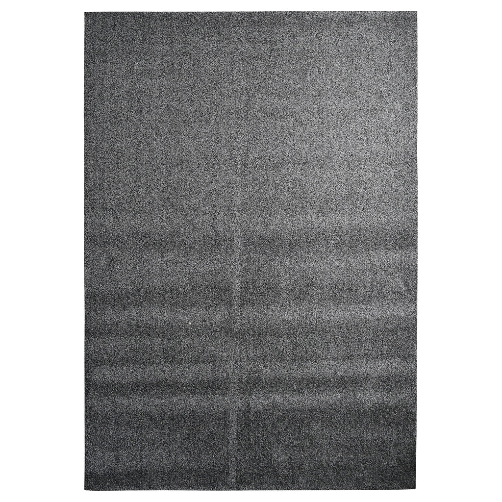 Indoor/Outdoor Artificial Turf Area Rug in Black and Grey