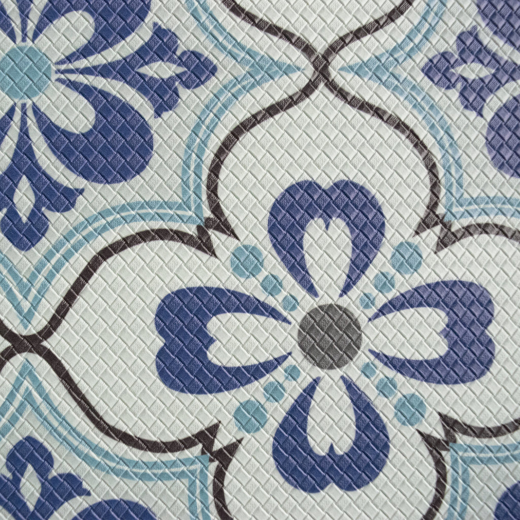 Ergonomic Anti Fatigue Mat, Colorful Memory Foam Comfort Mat in Mosaic Blue