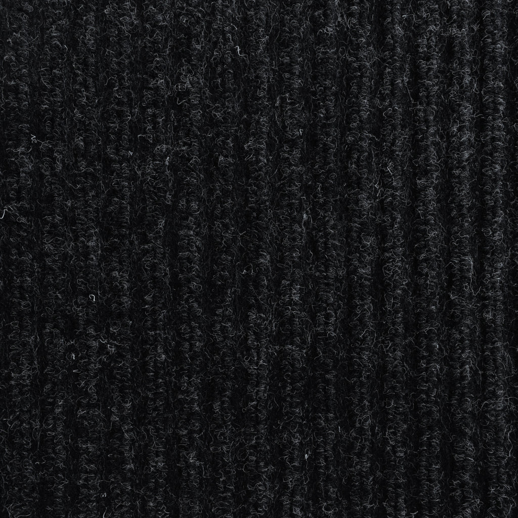 Spartan Weather Warrior Duty Indoor/Outdoor Utility Ribbed Carpet Runner, Area Rugs, 6' in Black