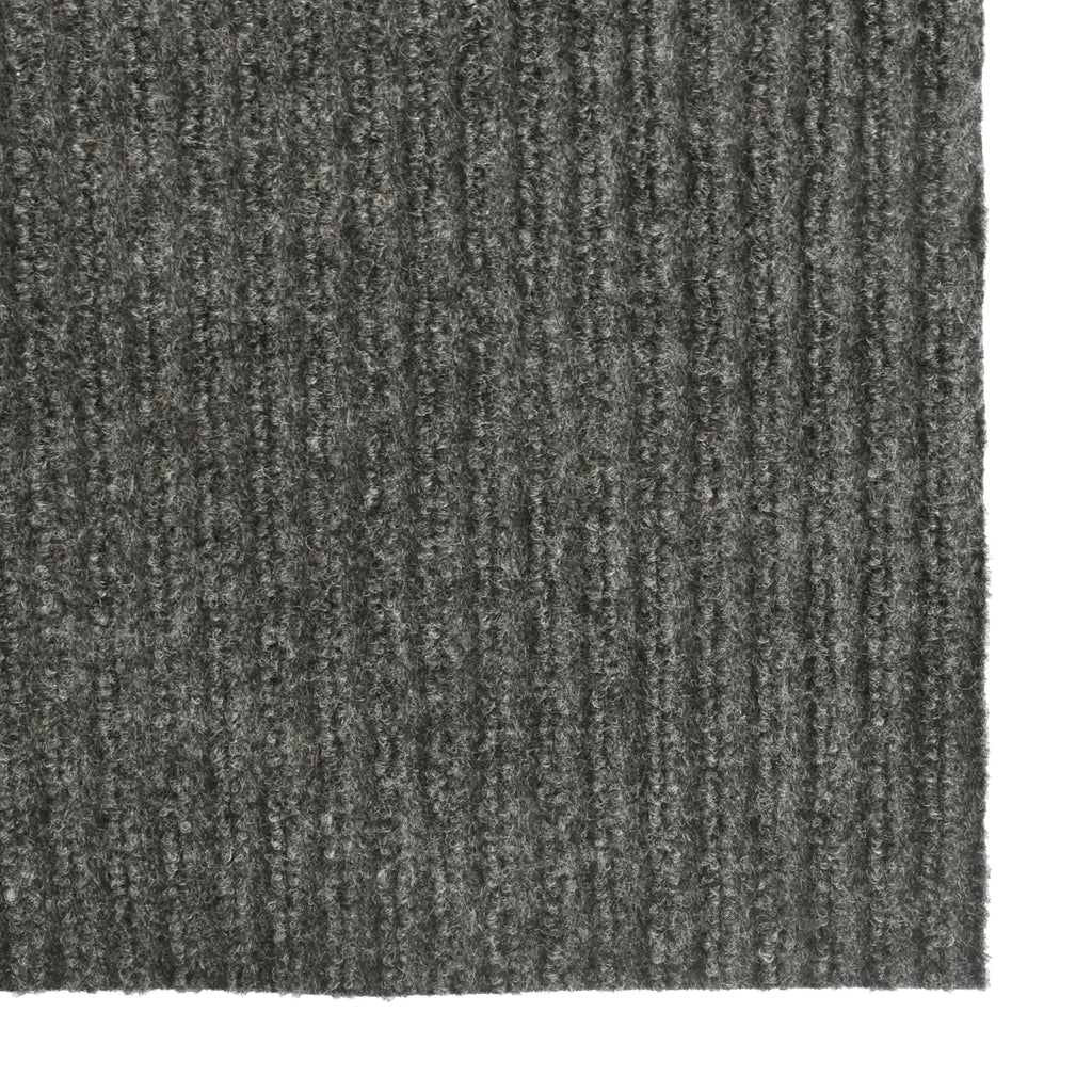 Spartan Weather Warrior Duty Indoor/Outdoor Utility Ribbed Carpet Runner, Area Rugs, 4' in Charcoal