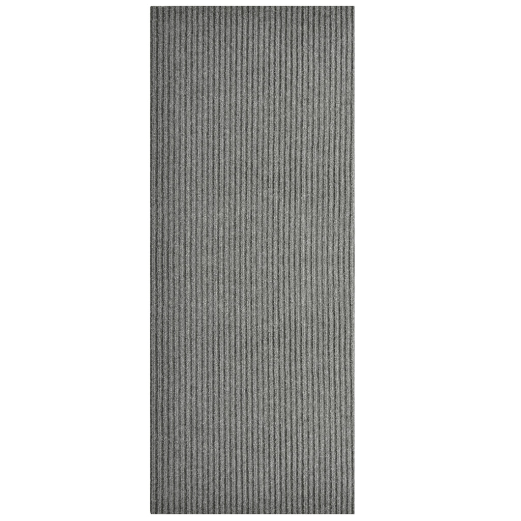 Spartan Weather Warrior Duty Indoor/Outdoor Utility Ribbed Carpet Runner, Area Rugs, 4' in Grey