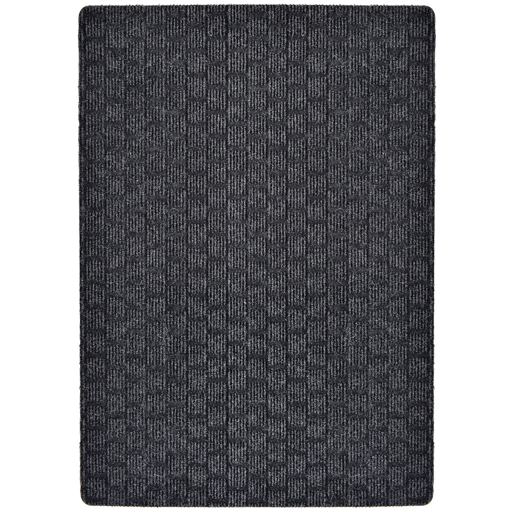 Weather Warrior Heavy Duty Interior/Exterior 3/8" Thick Utility Mats,Runners,Area Rug with Rubber Backing, 70 Custom Sizes For Hallway, Stairs, Commercial/Retail Space. (6' Width) iCustomRug