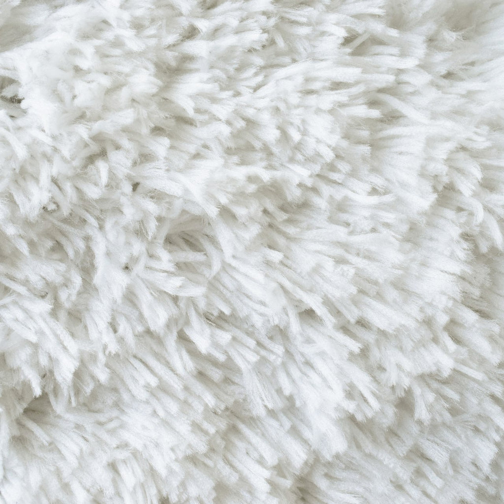 Cozy & Soft Faux Sheepskin Fur Shag Area Rug in White