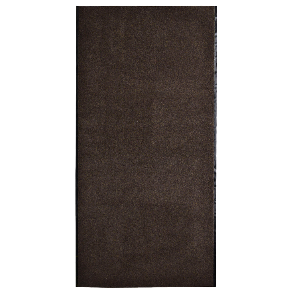 Heavy Duty Interior/Exterior Utility Plush Pile Vinyl Back Runner, Mats (26'', 3’ and 4’ in Brown)