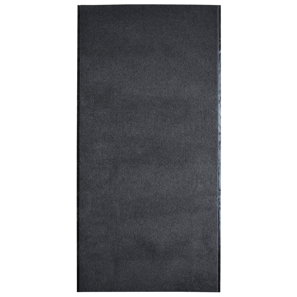 Heavy Duty Interior/Exterior Utility Plush Pile Vinyl Back Runner, Mats (6’ Width in Charcoal)